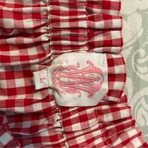 Elizabeth Wilson Gingham Short Set Large two piece